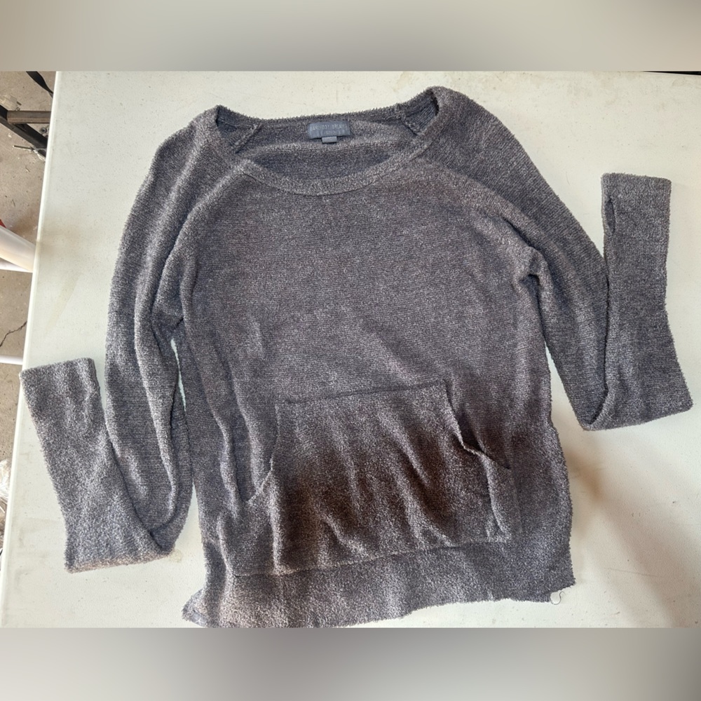 Cozy Gray Knit Sweater